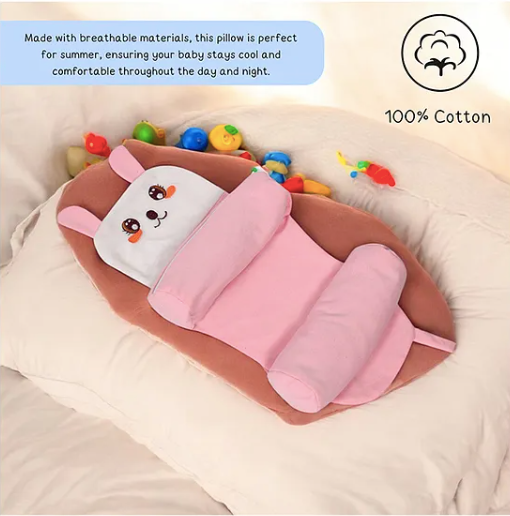 Adjustable Baby Sleeping Support Pillow Anti Roll Cushion with Headrest