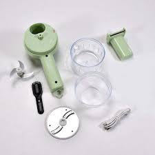 4-in-1 Electric Vegetable Cutter, Slicer, Grater, Chopper